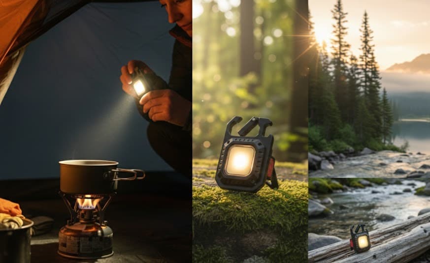OzTorch in the wild — camping, forest, lakeside